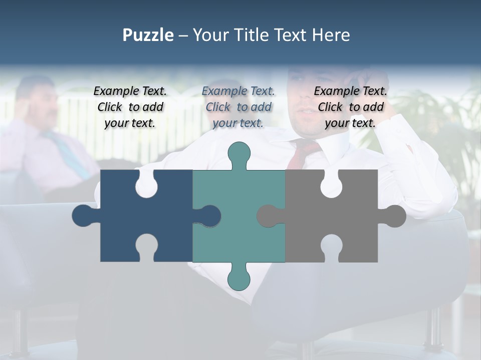 Adult Standing Corporate PowerPoint Template