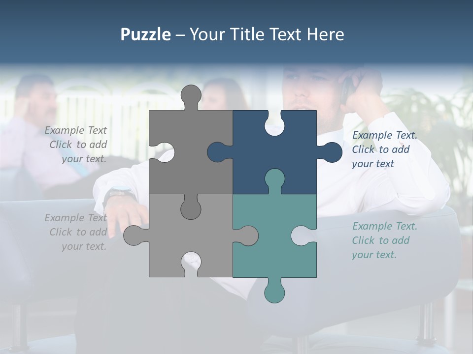 Adult Standing Corporate PowerPoint Template