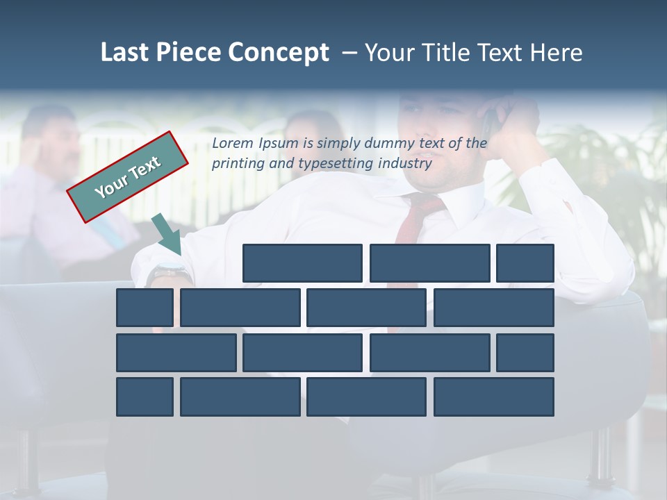 Adult Standing Corporate PowerPoint Template