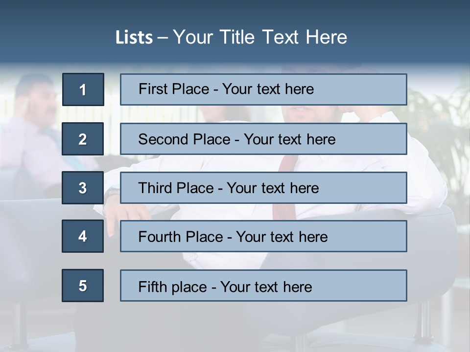 Adult Standing Corporate PowerPoint Template