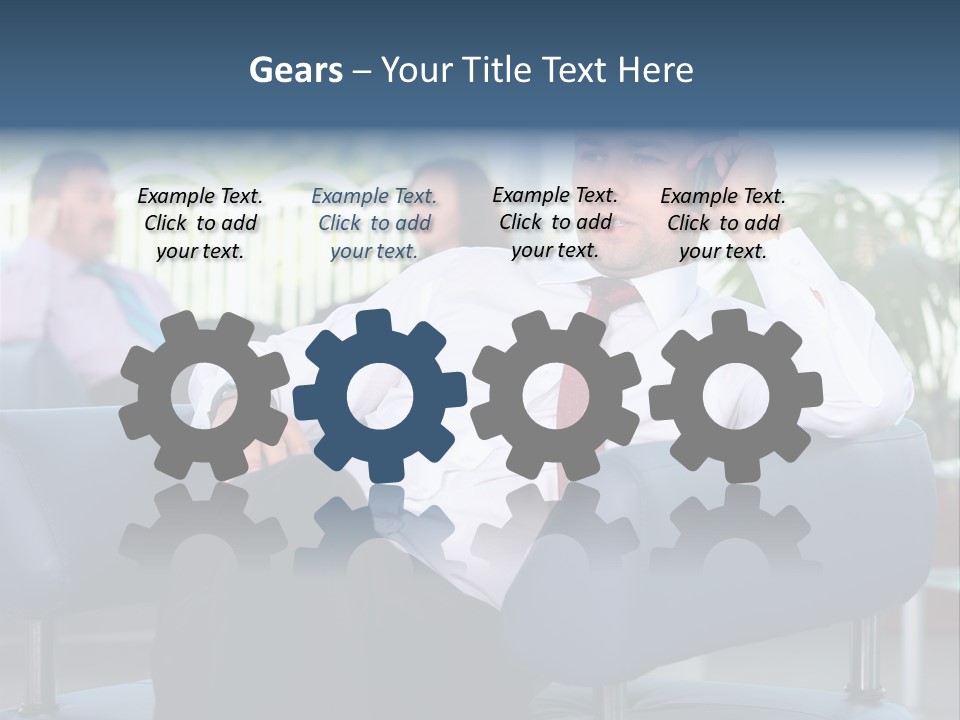 Adult Standing Corporate PowerPoint Template