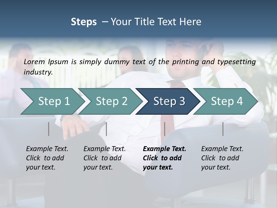Adult Standing Corporate PowerPoint Template