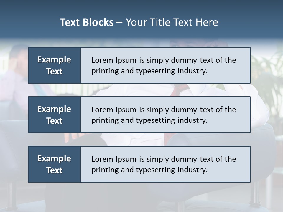Adult Standing Corporate PowerPoint Template
