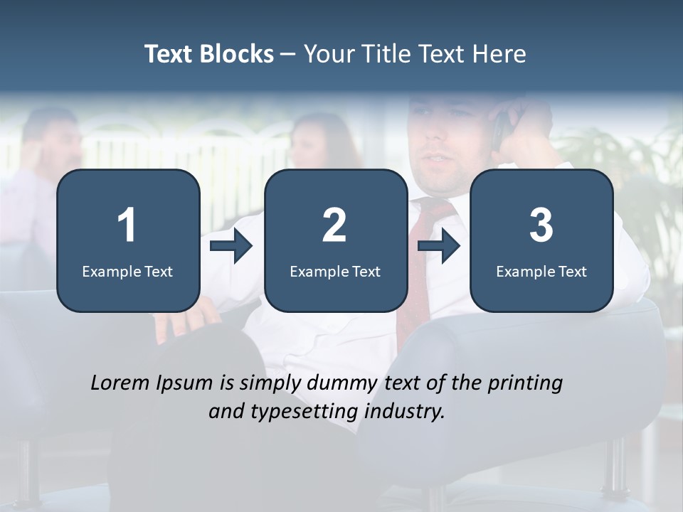Adult Standing Corporate PowerPoint Template