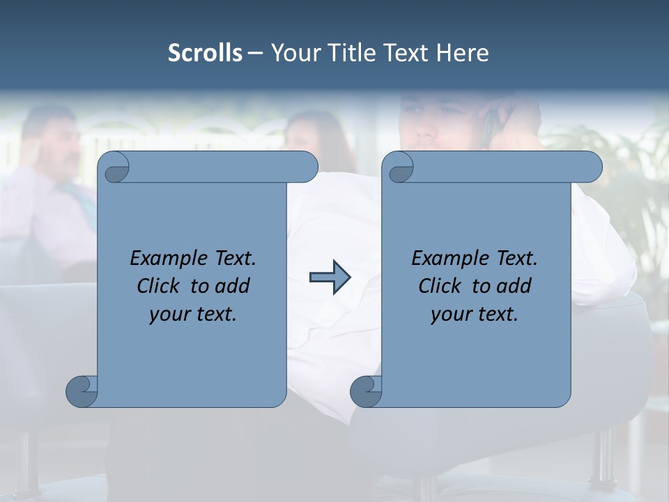 Adult Standing Corporate PowerPoint Template