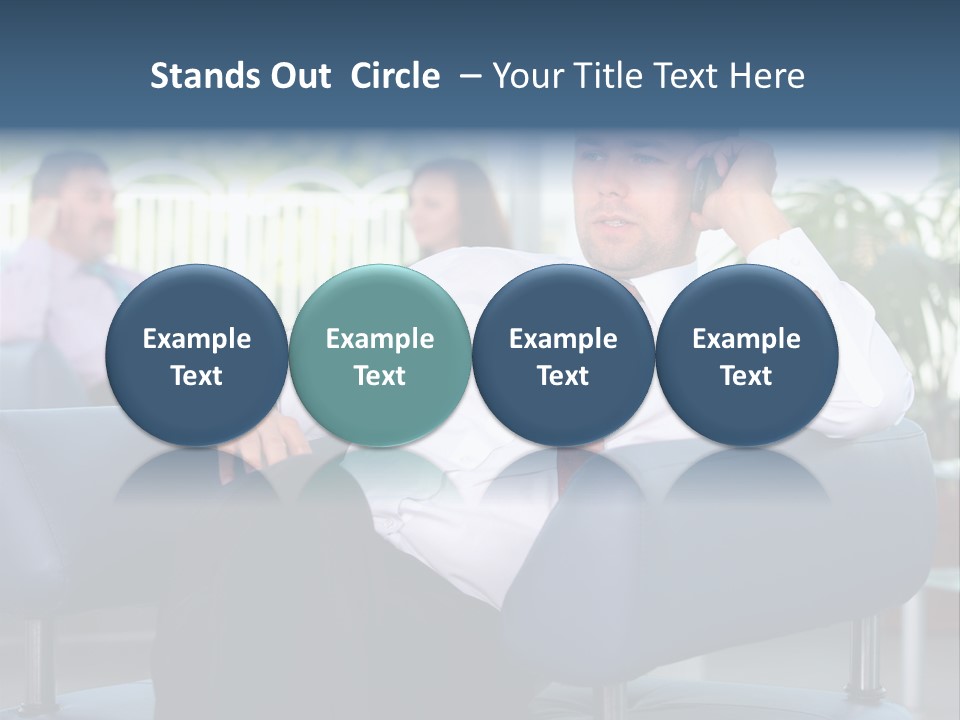 Adult Standing Corporate PowerPoint Template