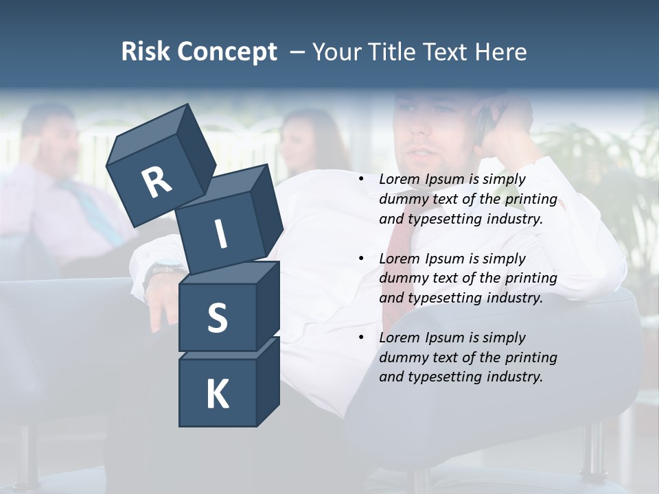 Adult Standing Corporate PowerPoint Template