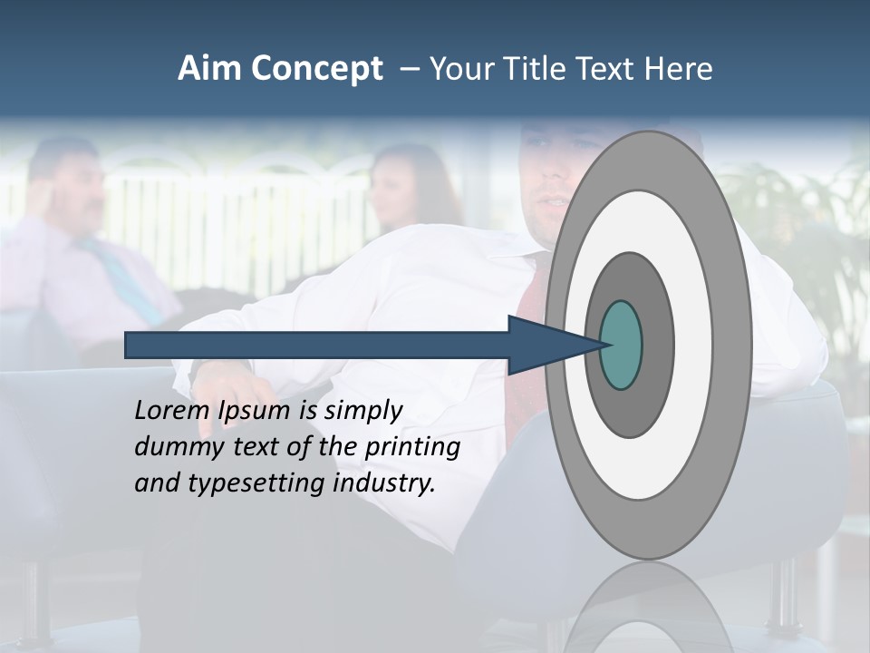 Adult Standing Corporate PowerPoint Template