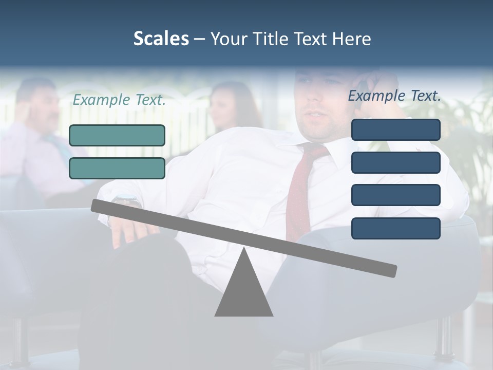 Adult Standing Corporate PowerPoint Template