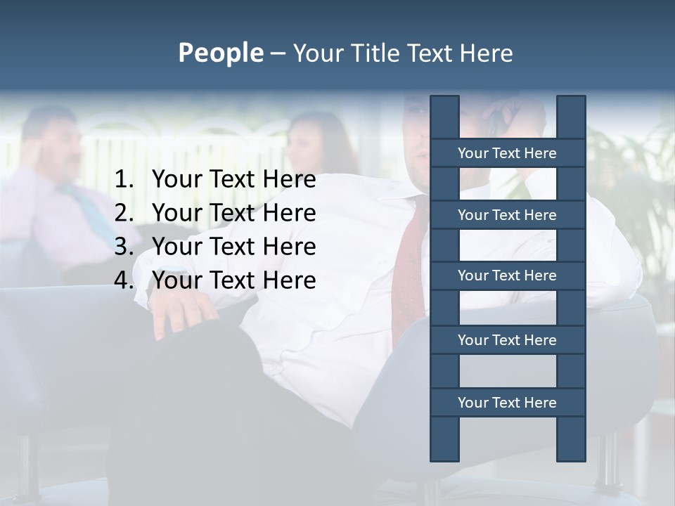 Adult Standing Corporate PowerPoint Template
