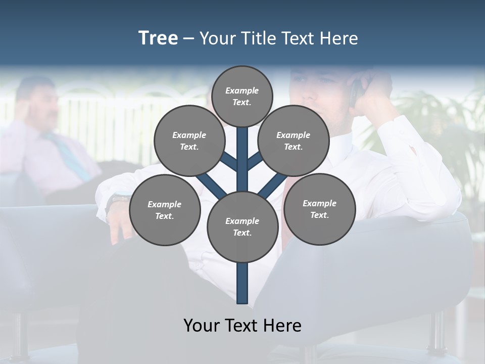 Adult Standing Corporate PowerPoint Template