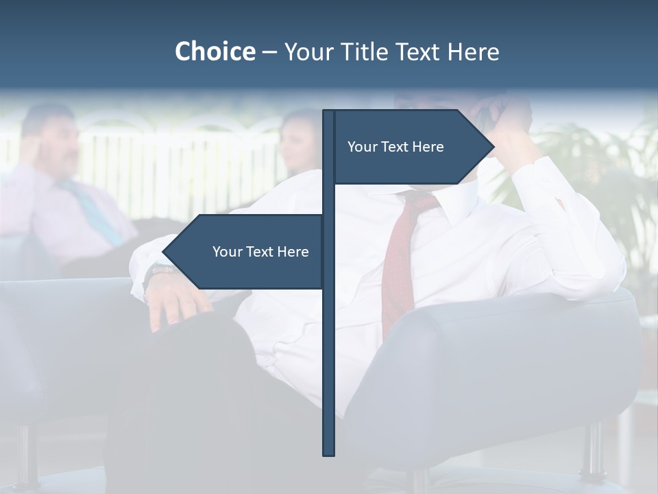 Adult Standing Corporate PowerPoint Template