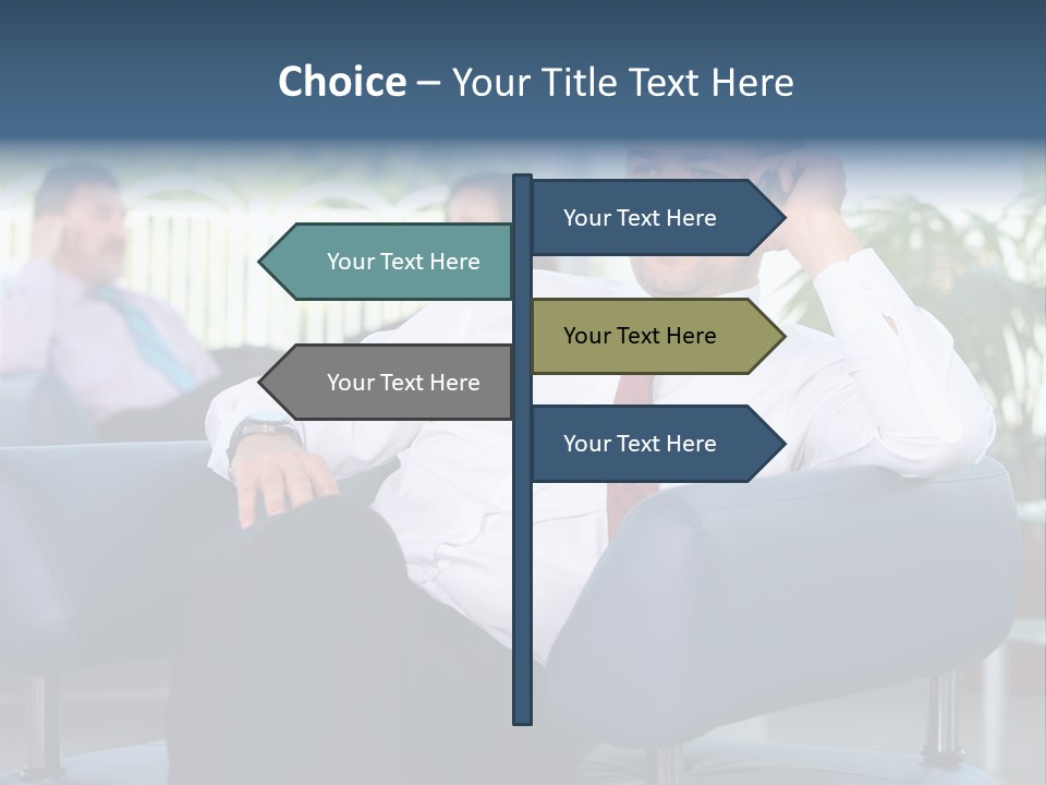 Adult Standing Corporate PowerPoint Template