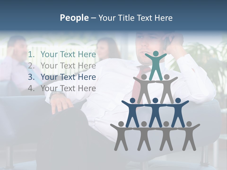 Adult Standing Corporate PowerPoint Template