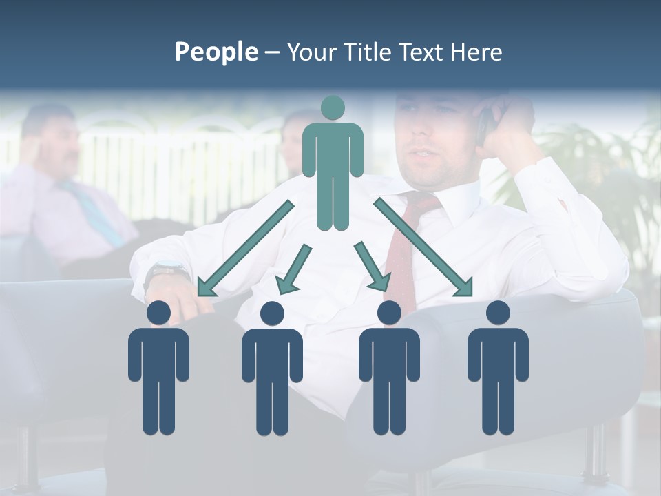 Adult Standing Corporate PowerPoint Template