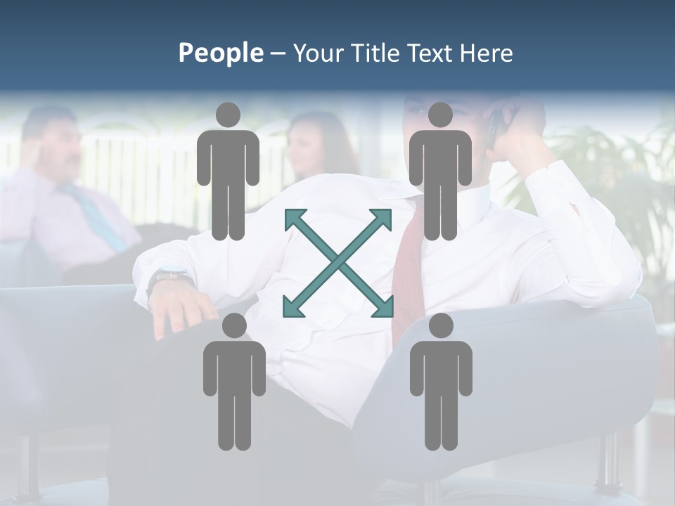 Adult Standing Corporate PowerPoint Template