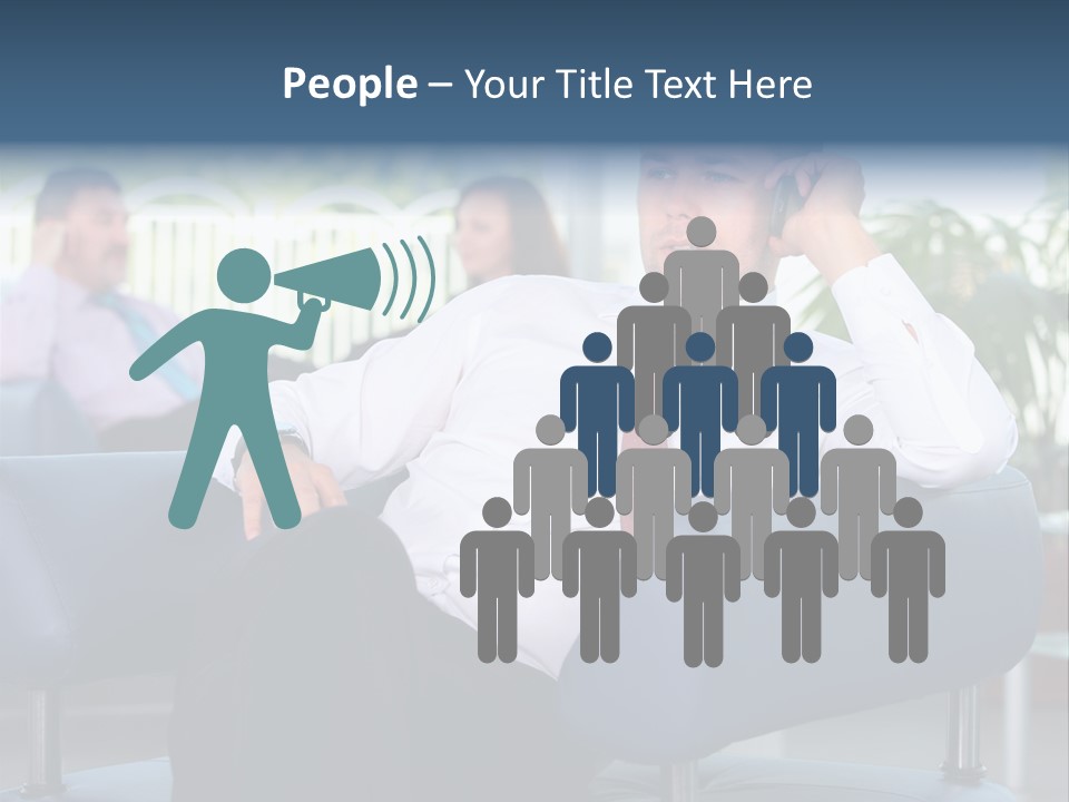 Adult Standing Corporate PowerPoint Template