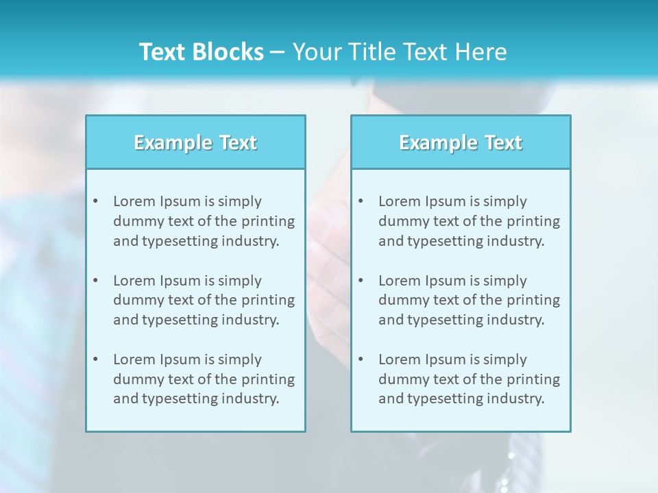 Copy Deal Handshake PowerPoint Template