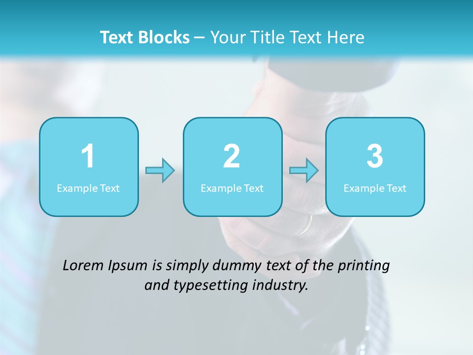 Copy Deal Handshake PowerPoint Template
