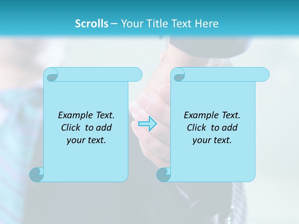 Copy Deal Handshake PowerPoint Template