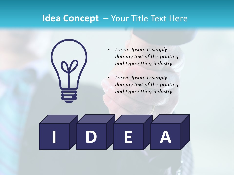 Copy Deal Handshake PowerPoint Template