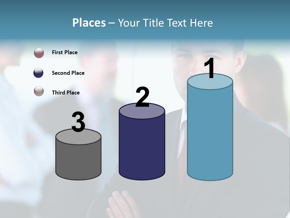 Men Employee Human PowerPoint Template