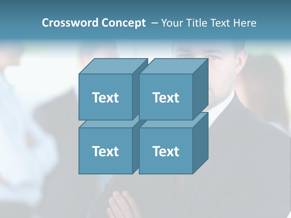 Men Employee Human PowerPoint Template
