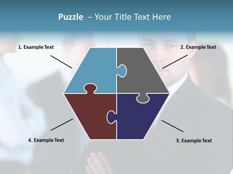 Men Employee Human PowerPoint Template