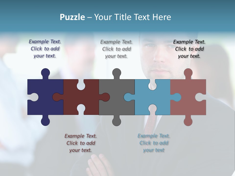 Men Employee Human PowerPoint Template