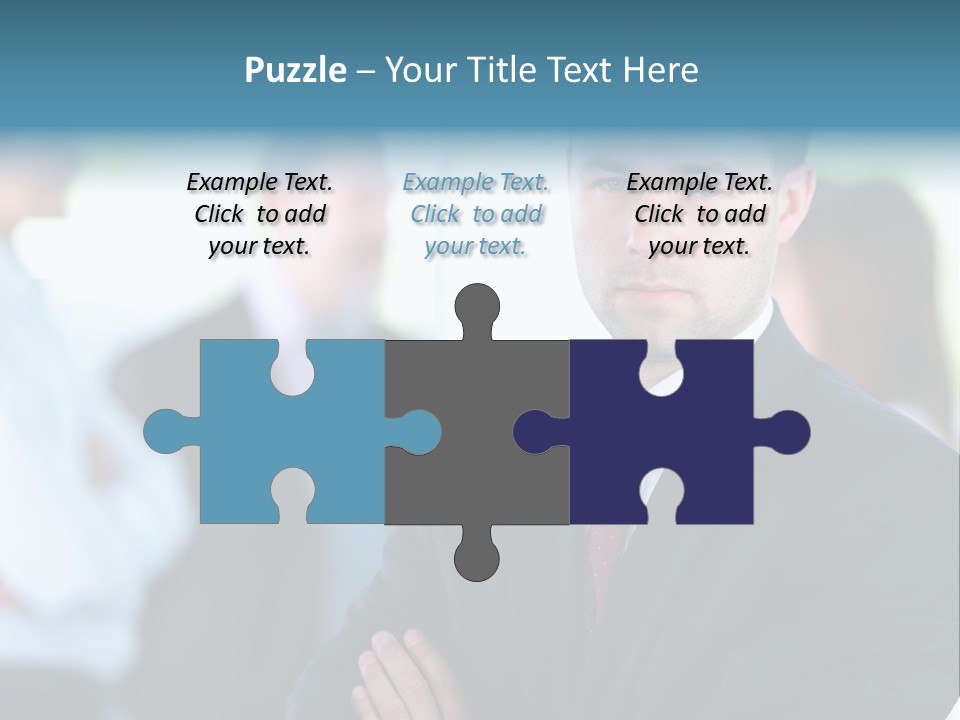 Men Employee Human PowerPoint Template