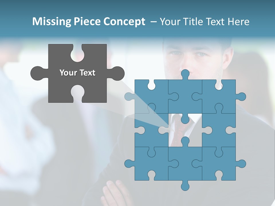 Men Employee Human PowerPoint Template