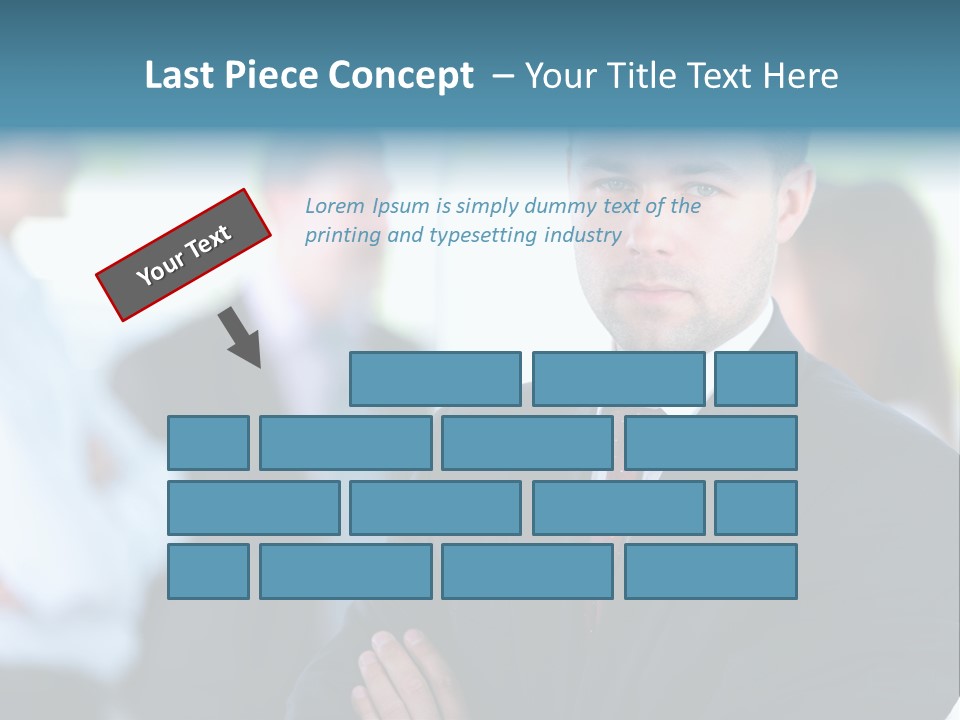 Men Employee Human PowerPoint Template