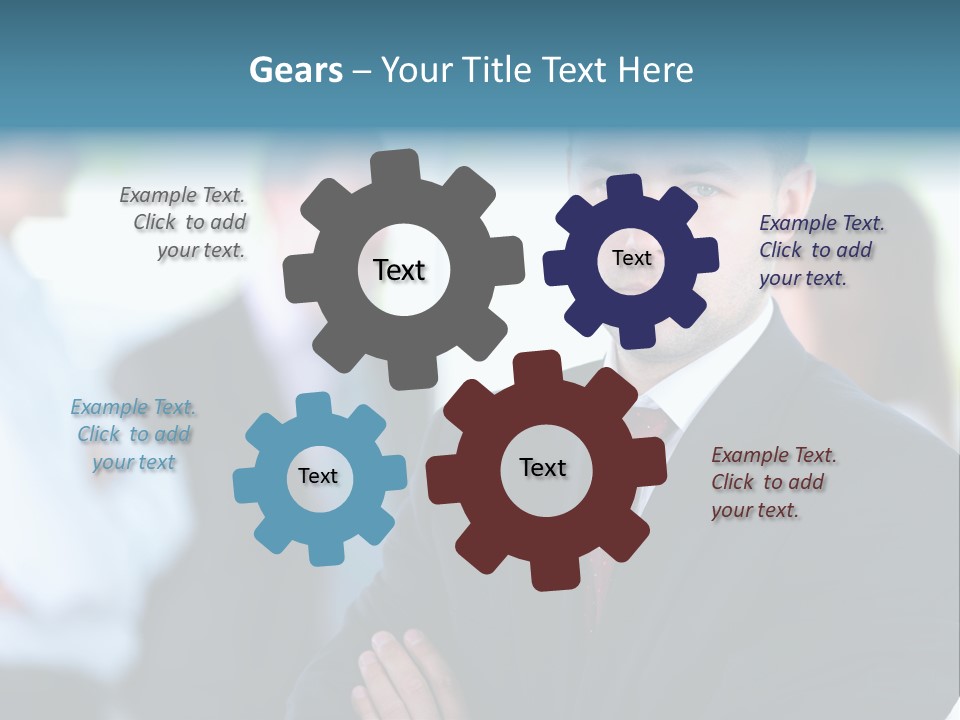 Men Employee Human PowerPoint Template