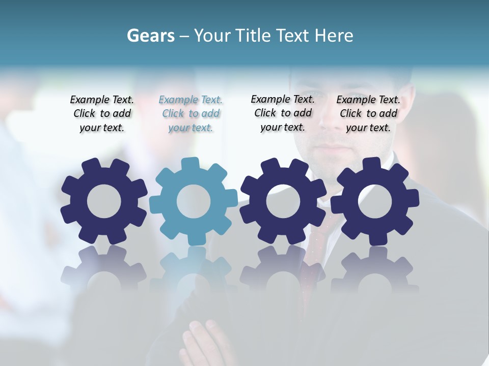 Men Employee Human PowerPoint Template