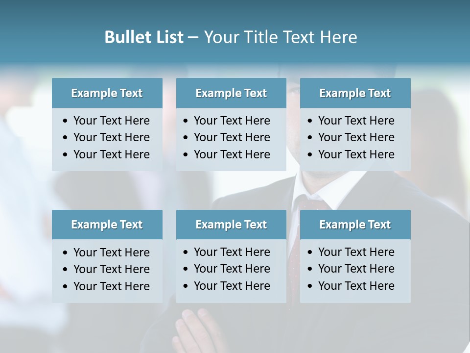 Men Employee Human PowerPoint Template