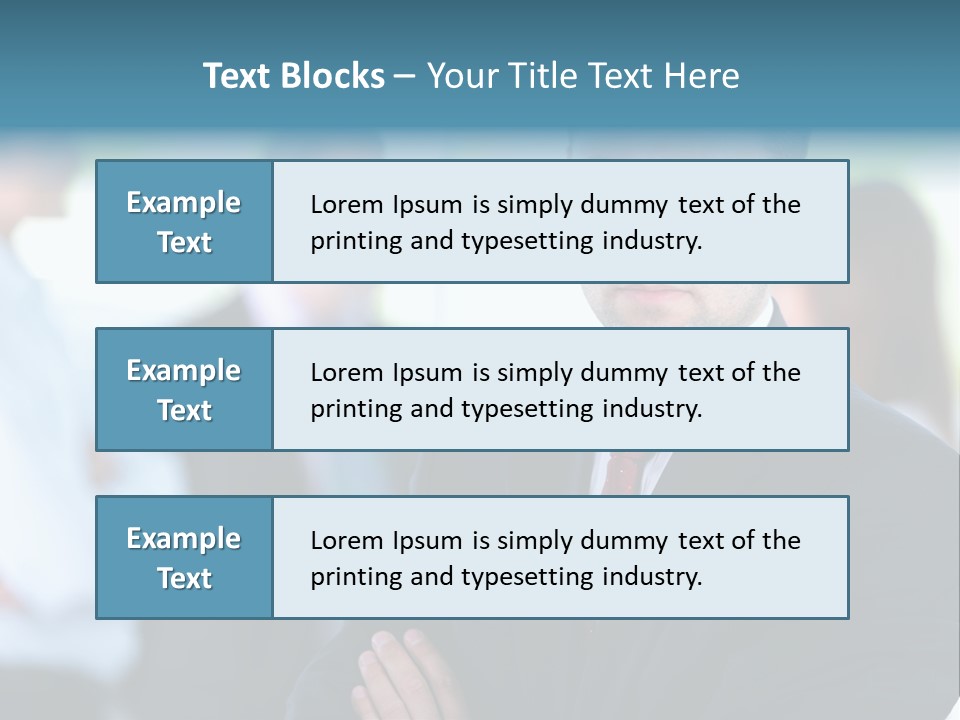 Men Employee Human PowerPoint Template