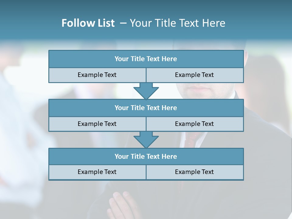 Men Employee Human PowerPoint Template