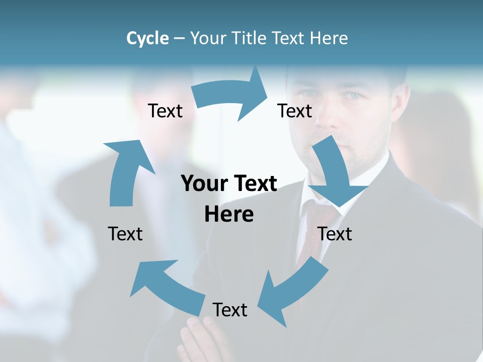 Men Employee Human PowerPoint Template