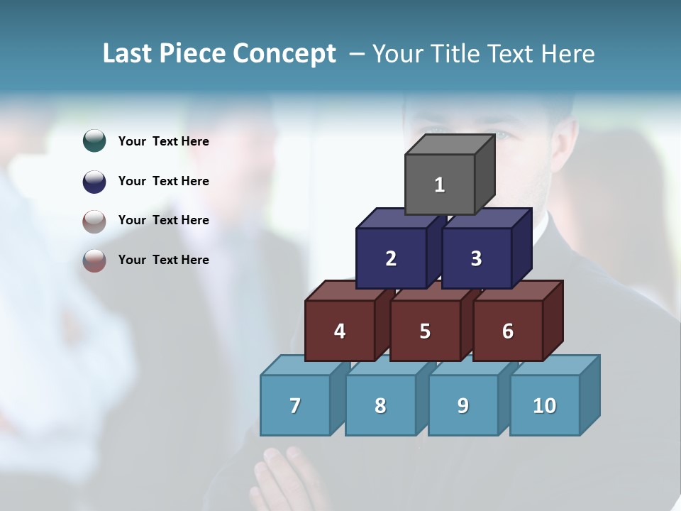 Men Employee Human PowerPoint Template