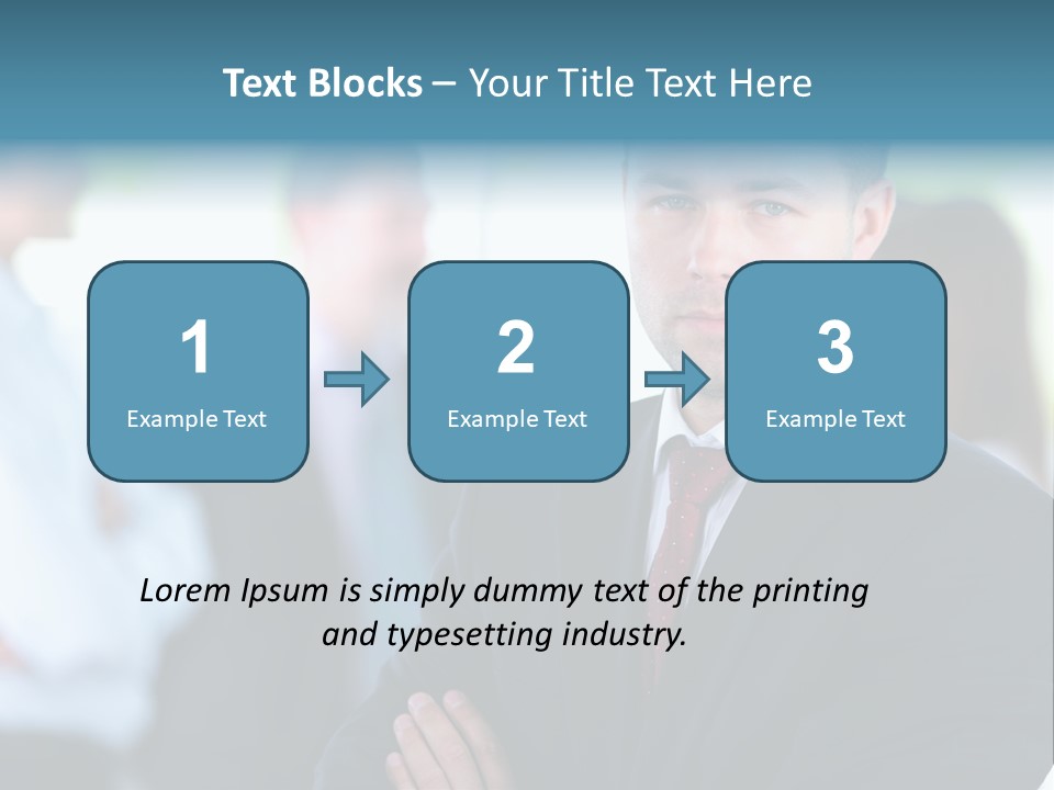 Men Employee Human PowerPoint Template