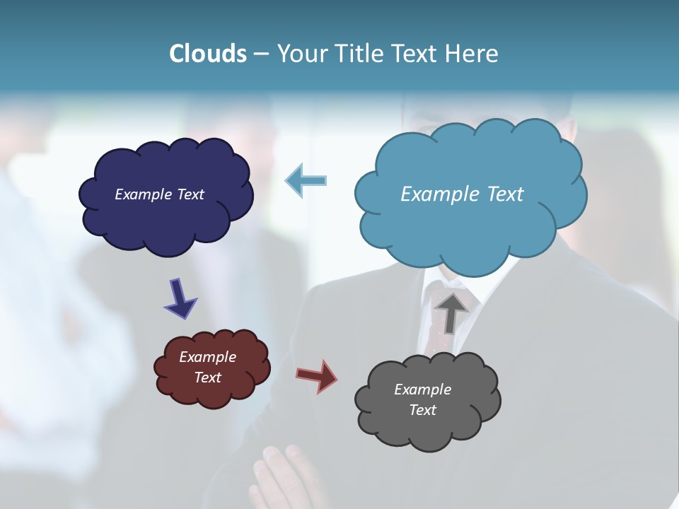 Men Employee Human PowerPoint Template