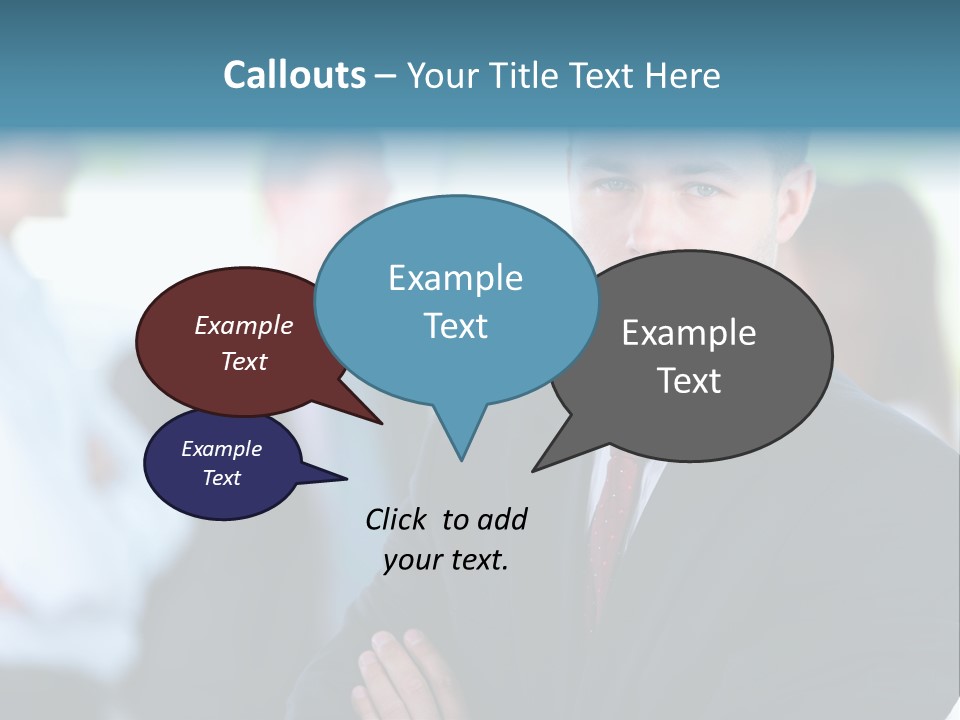 Men Employee Human PowerPoint Template