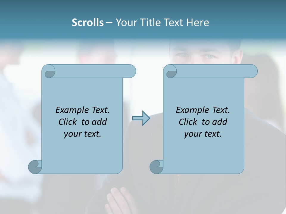 Men Employee Human PowerPoint Template