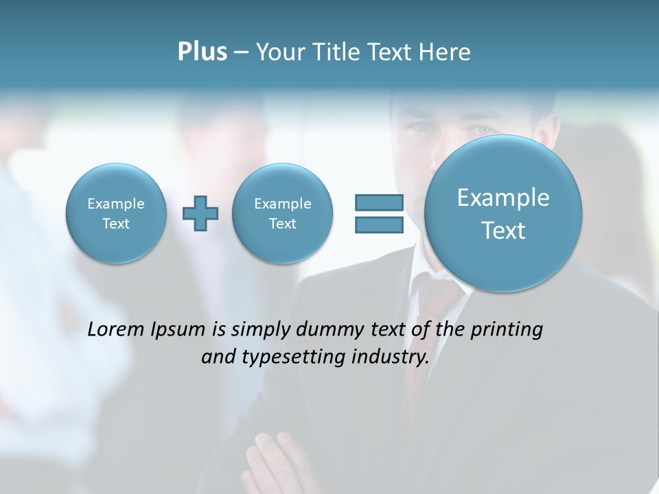 Men Employee Human PowerPoint Template