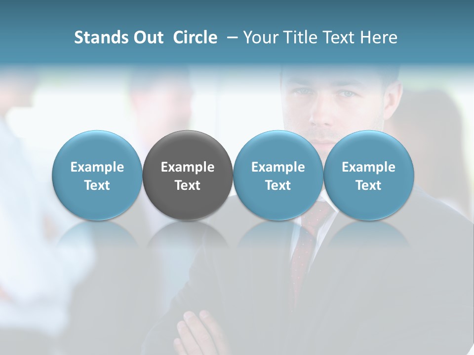 Men Employee Human PowerPoint Template