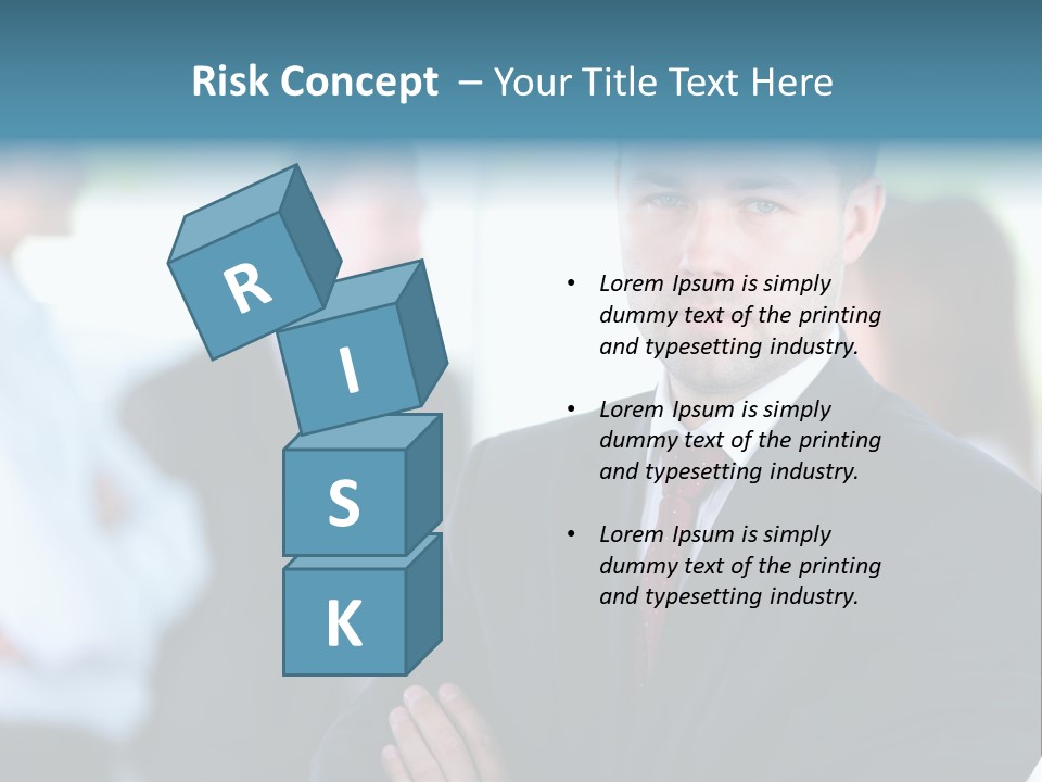 Men Employee Human PowerPoint Template