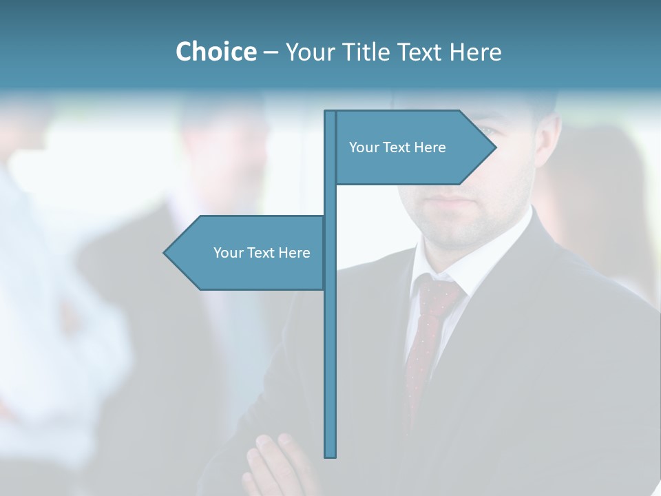 Men Employee Human PowerPoint Template
