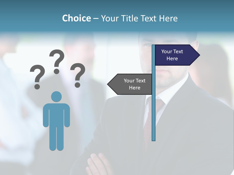 Men Employee Human PowerPoint Template