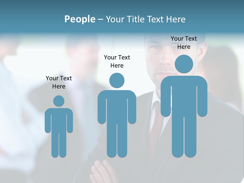 Men Employee Human PowerPoint Template