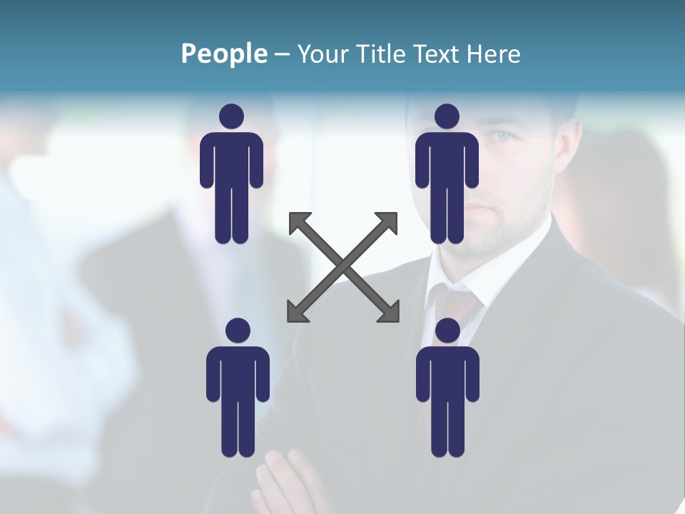 Men Employee Human PowerPoint Template